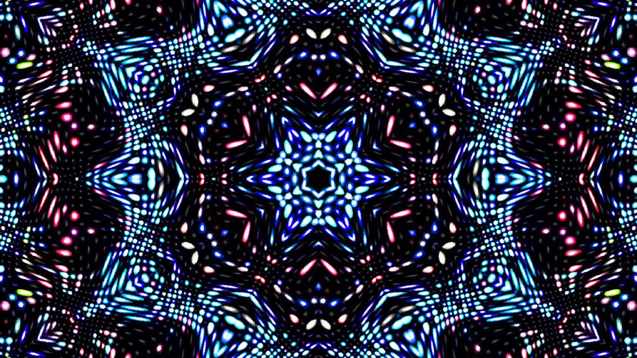 movimento de onda de linha, forma de círculo colorido, sobre um fundo preto