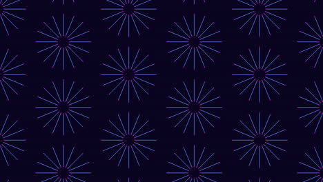 Blue and purple circular line pattern vibrant and dynamic energy