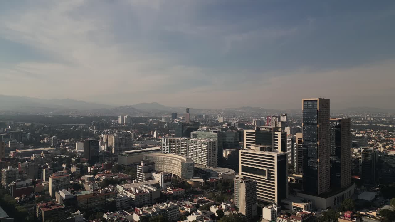Polanco, Mexico City'nin havadan görünümü.