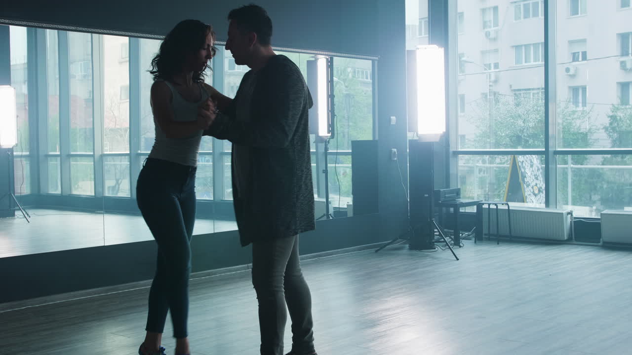 Couple Dancing in Studio