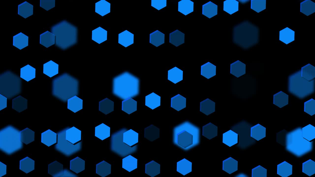 bucle de fondo de movimiento hexagonal abstracto