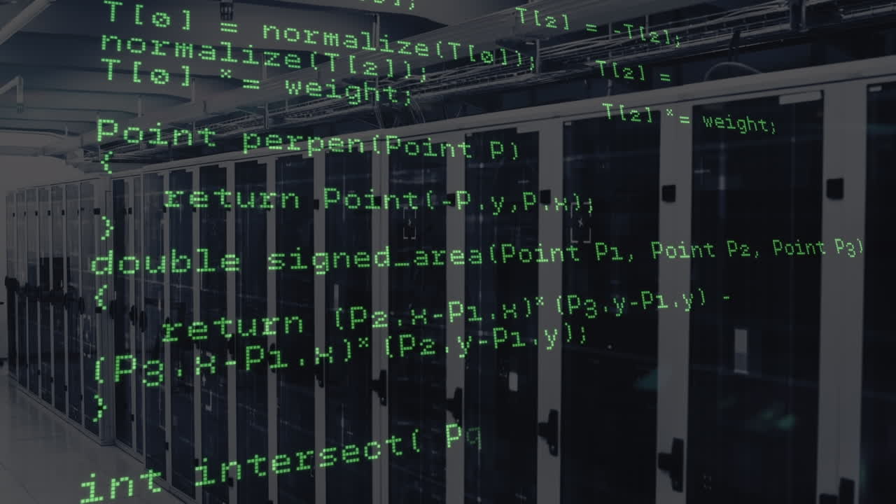 Animation of data processing over servers