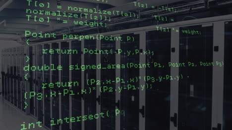 animation of data processing over servers