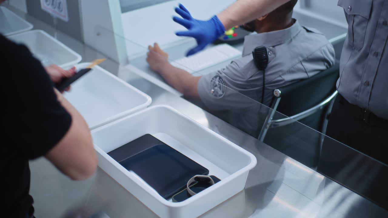 control de seguridad del aeropuerto