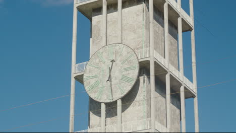 close-up of a clock tower
