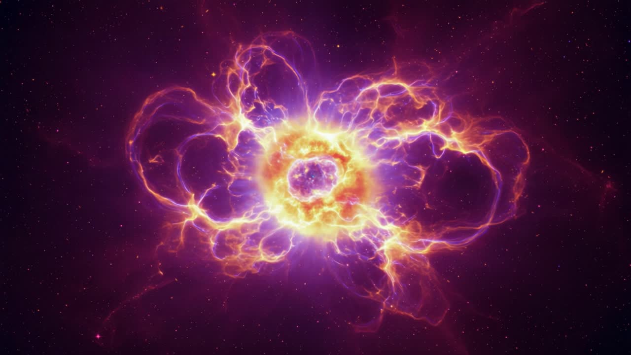 Captivating Cosmic Explosion: A Spectacular Visualization of Stellar Phenomena Exemplifying the Colors and Dynamics of the Universe in All Its Glory