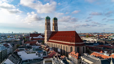 el lapso de tiempo aéreo de munich marienplatz