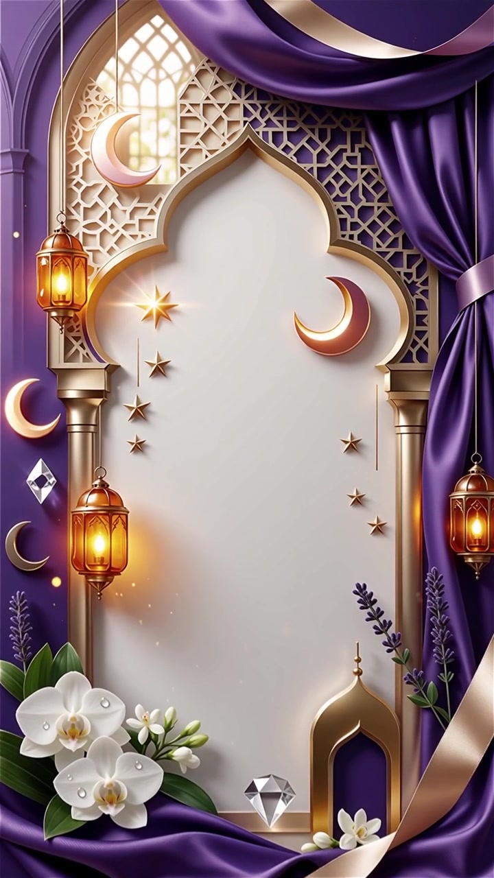 Compleanno del Profeta Maometto Mawlid al-Nabi Sfondo Islamico
