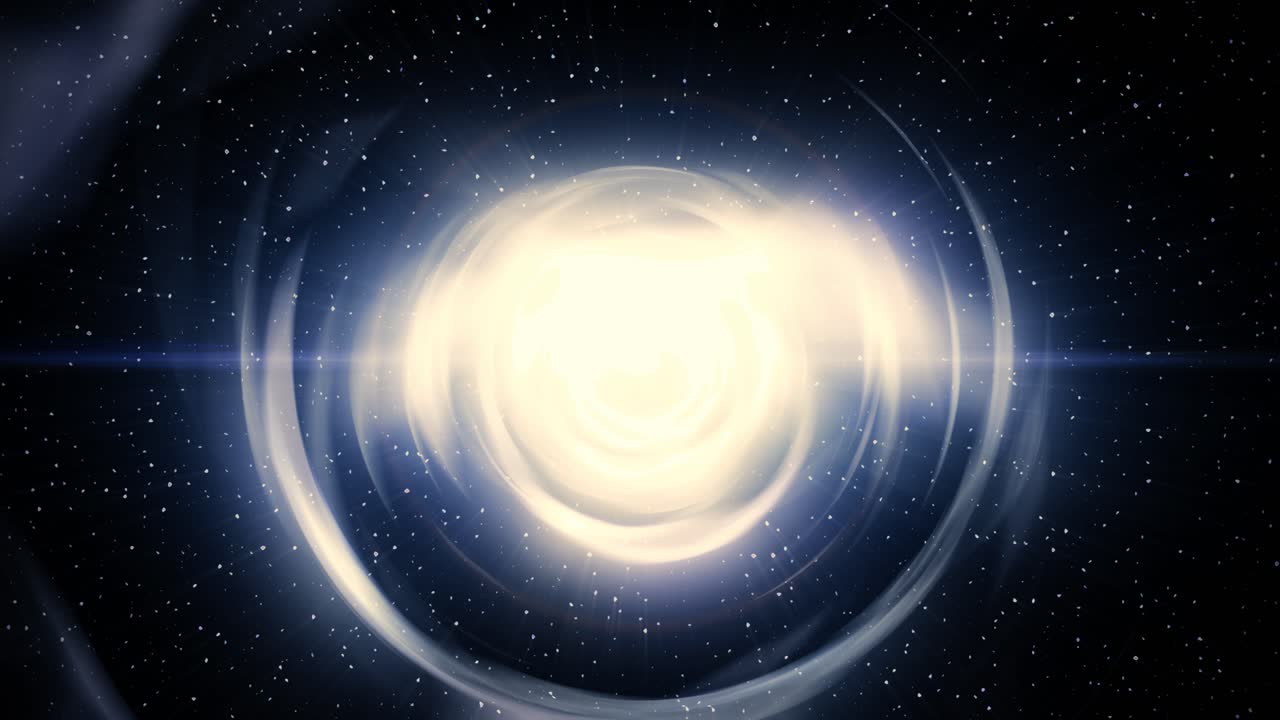 홀 공상과학 소설: 태양 바람, 홀 별을 통한 공상과학 비행, 4k