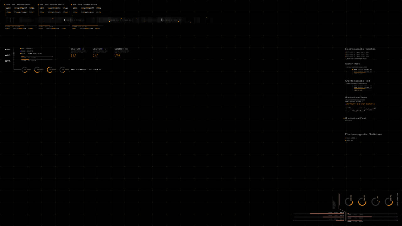 Futuristic motion graphic user interface head up display screen template, digital data telemetry information display with alpha channel for graphic overlay