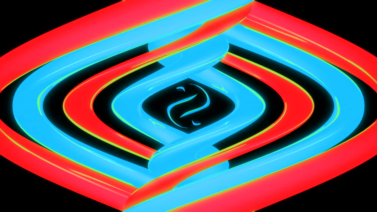 diseño de espiral de neón abstracto