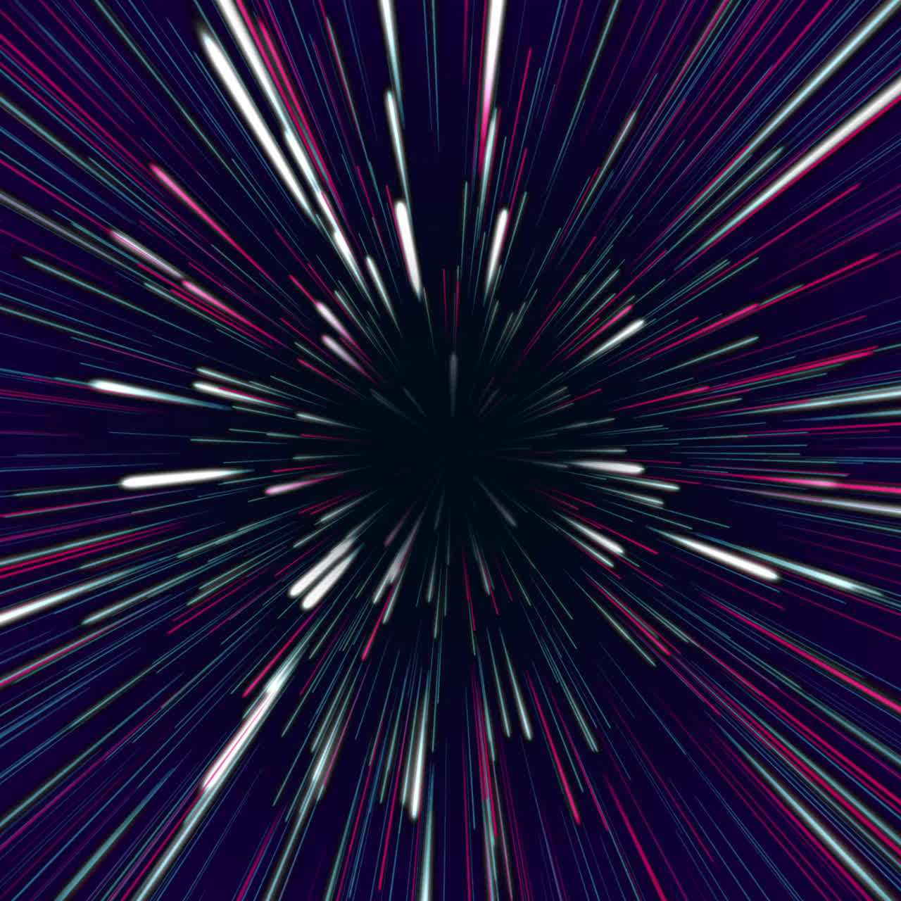 Abstract Colorful Warp Speed Background
