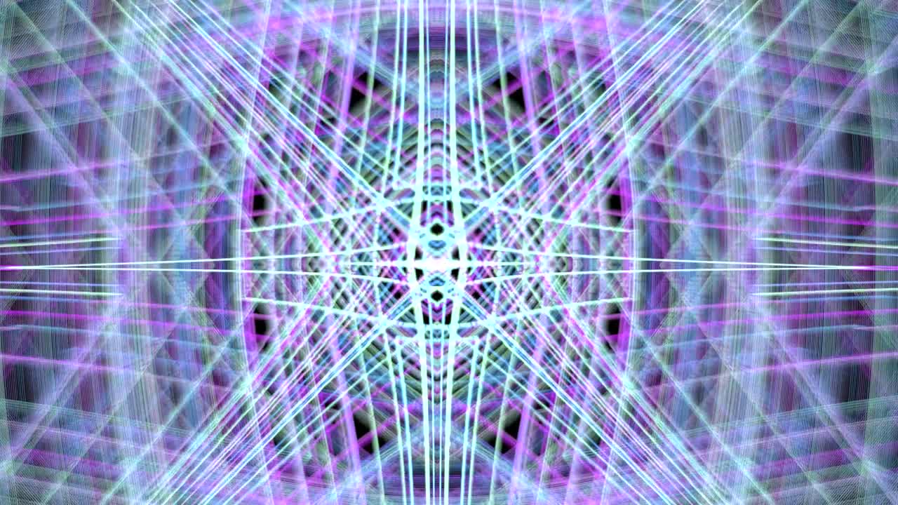 efecto de teletransportación. fondo generado por computadora con rayas y líneas en colores de neón