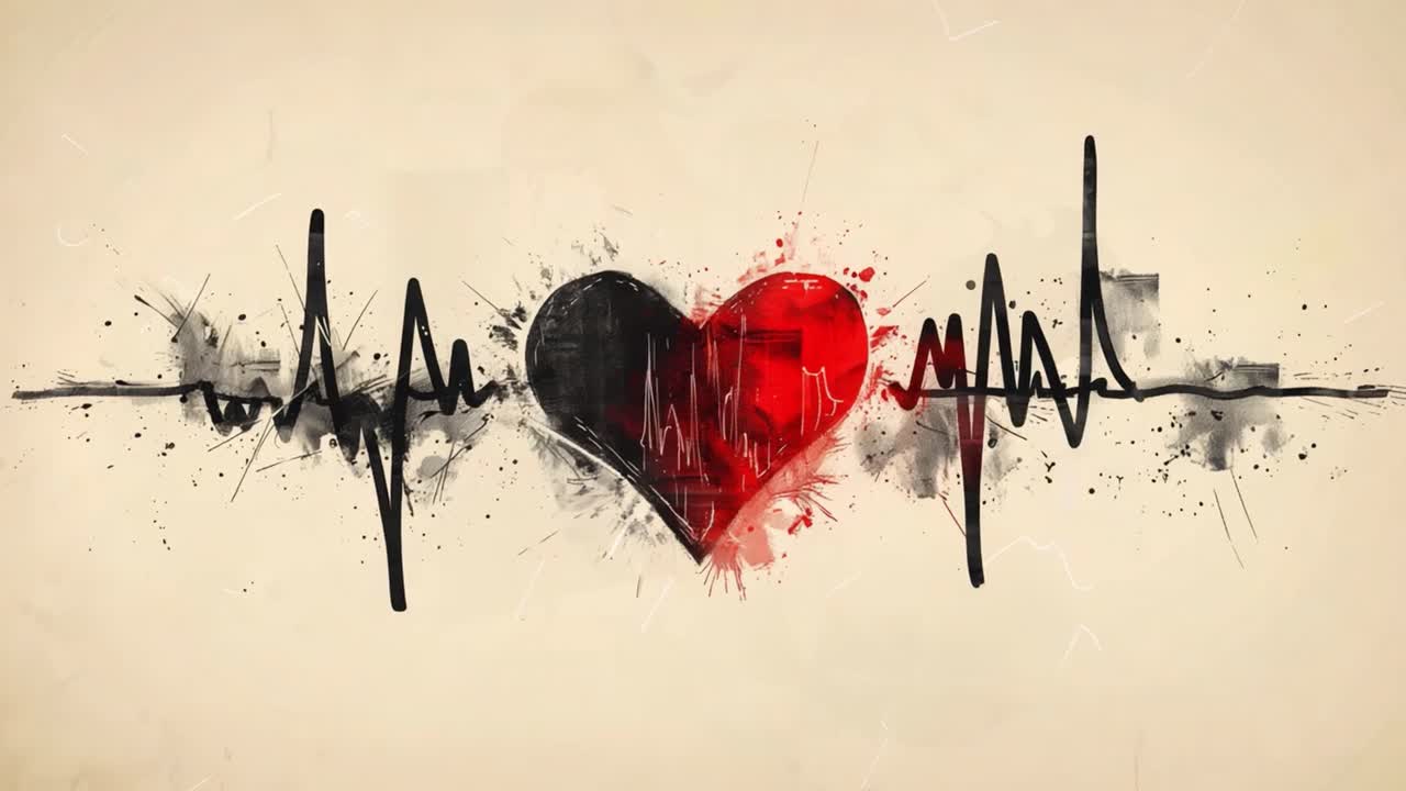 Heartbeat Art Illustration