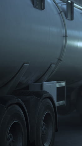 close up of a tanker truck