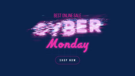 cyber monday retro banner