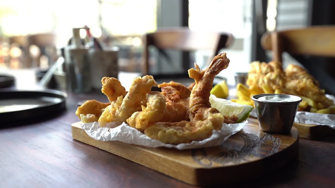 delicious food in fancy restaurant, close up shot