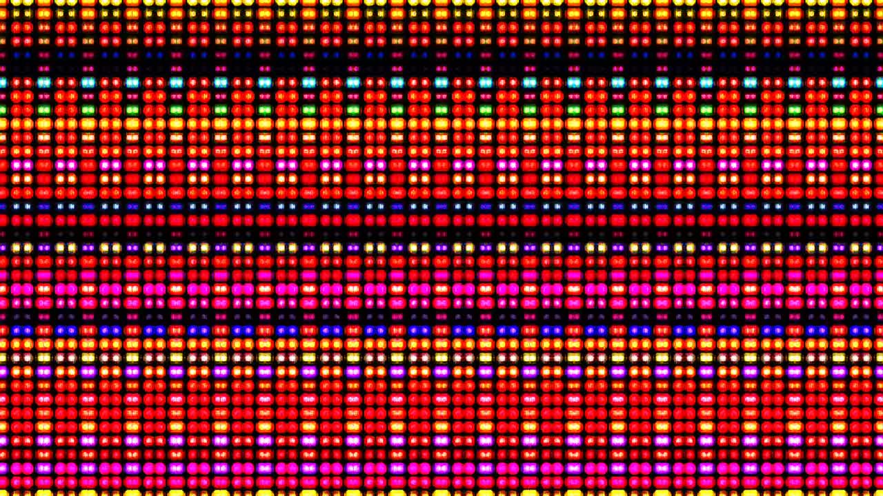 shining bright lines set wave motion, colorful, on black background