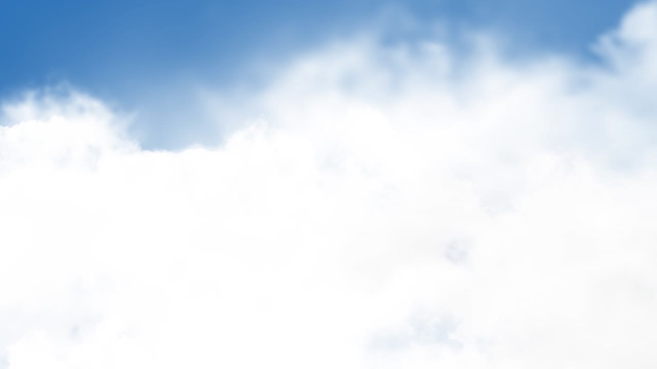 White cloud moving over blue sky background rolling puffy cloud are moving lightness clouds time