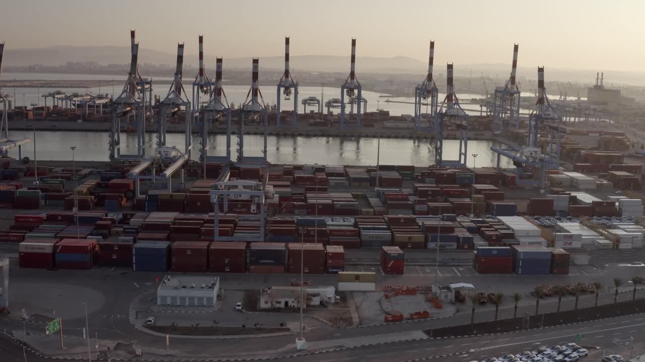 Container Port Aerial View