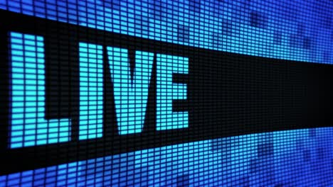 live on led screen