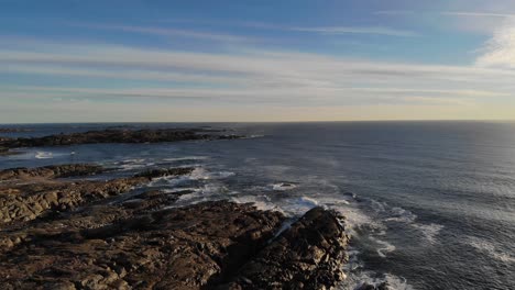 Paisaje-Costero-Del-Sur-De-Noruega.-Imágenes-De-Drones-De-4k