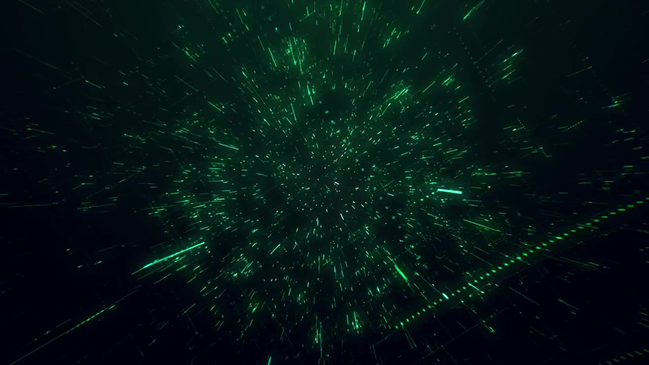 Abstract Digital Green Technology Background