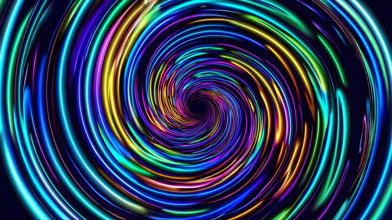 espiral de neón abstracto