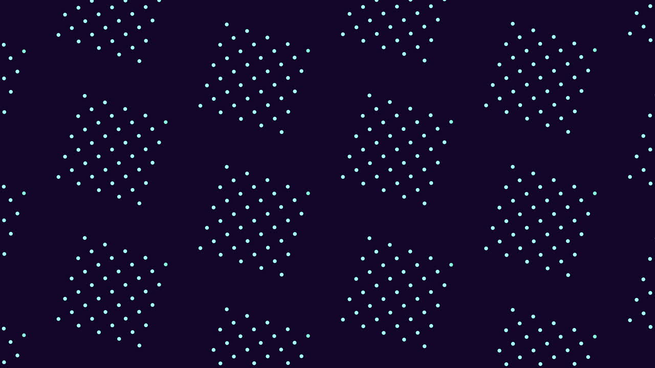 Motion blue dots and squares pattern