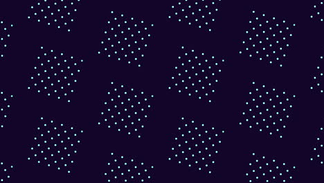 motion blue dots and squares pattern