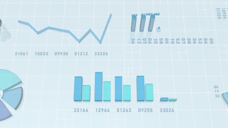 digital charts for evaluating and predicting future business investments.