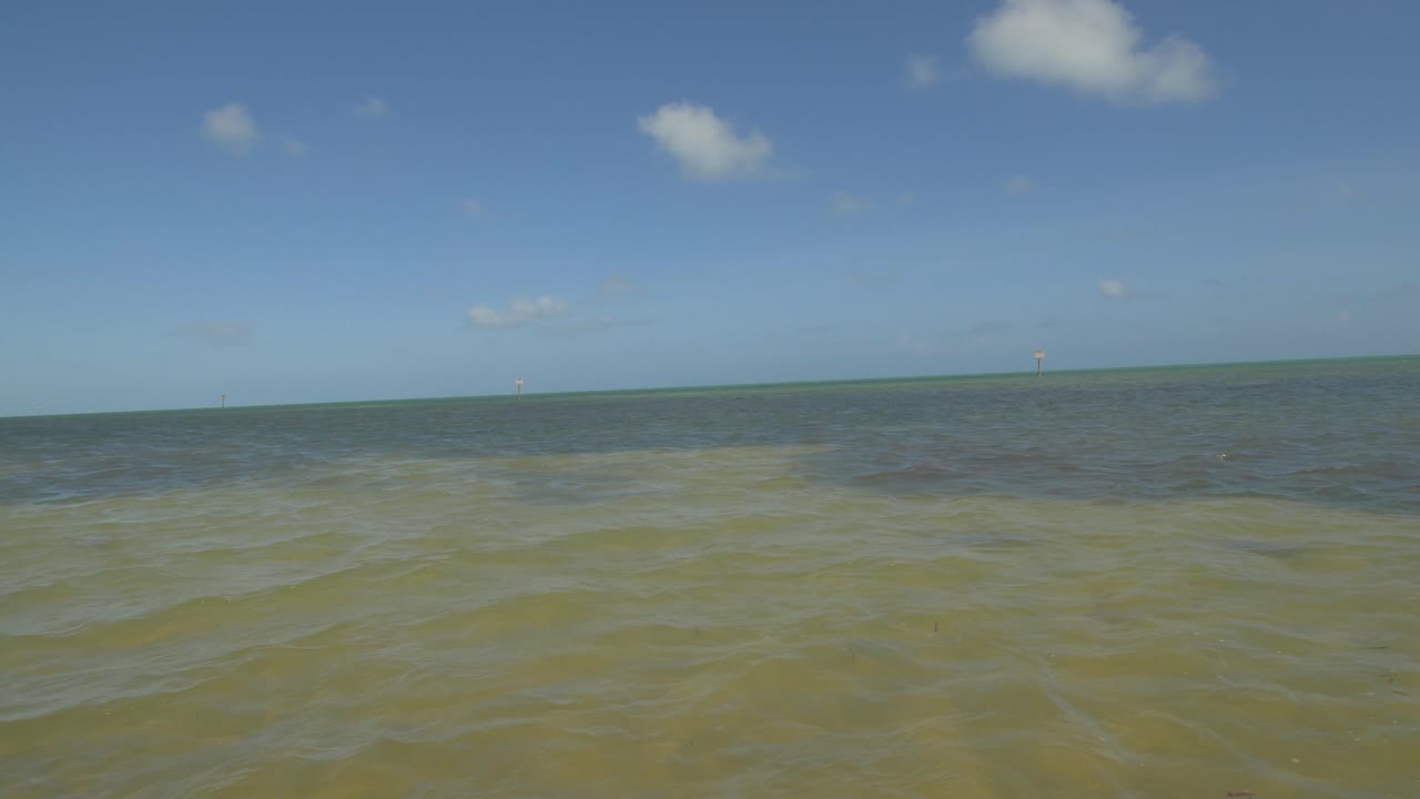 바다 맑은 물 푸른 하늘의 키 웨스트