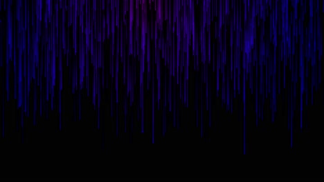 light trail particles bright beams falling down and light digital data flow line landscape
