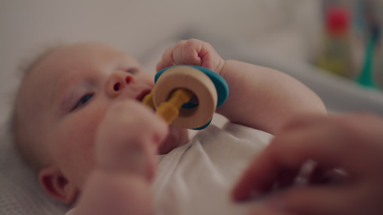 Baby with Teether