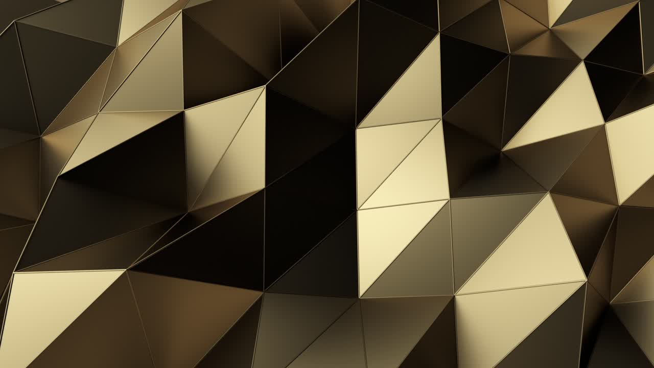 추상적인 금색 기하학적 삼각형 배경