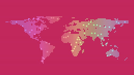 Colorful-abstract-world-map-a-vibrant-representation-of-continents-in-pink,-blue,-green,-and-orange