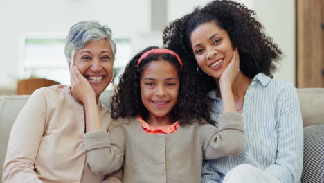 smile, face and child with mother