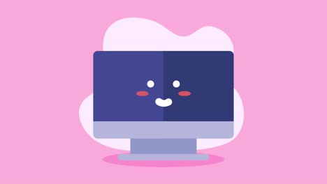 cute kawaii computer monitor