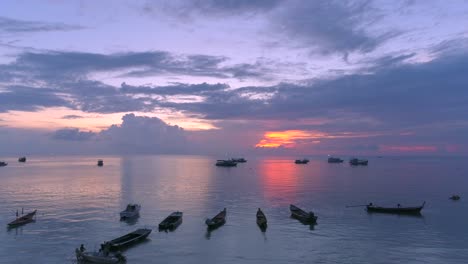 Boote-Und-Sonnenuntergang