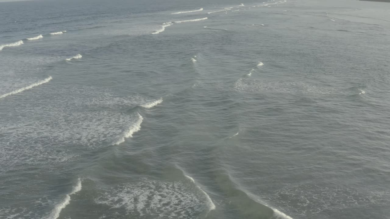 The Indian Ocean waters waves off the Kenyan coast, Drone stock footage