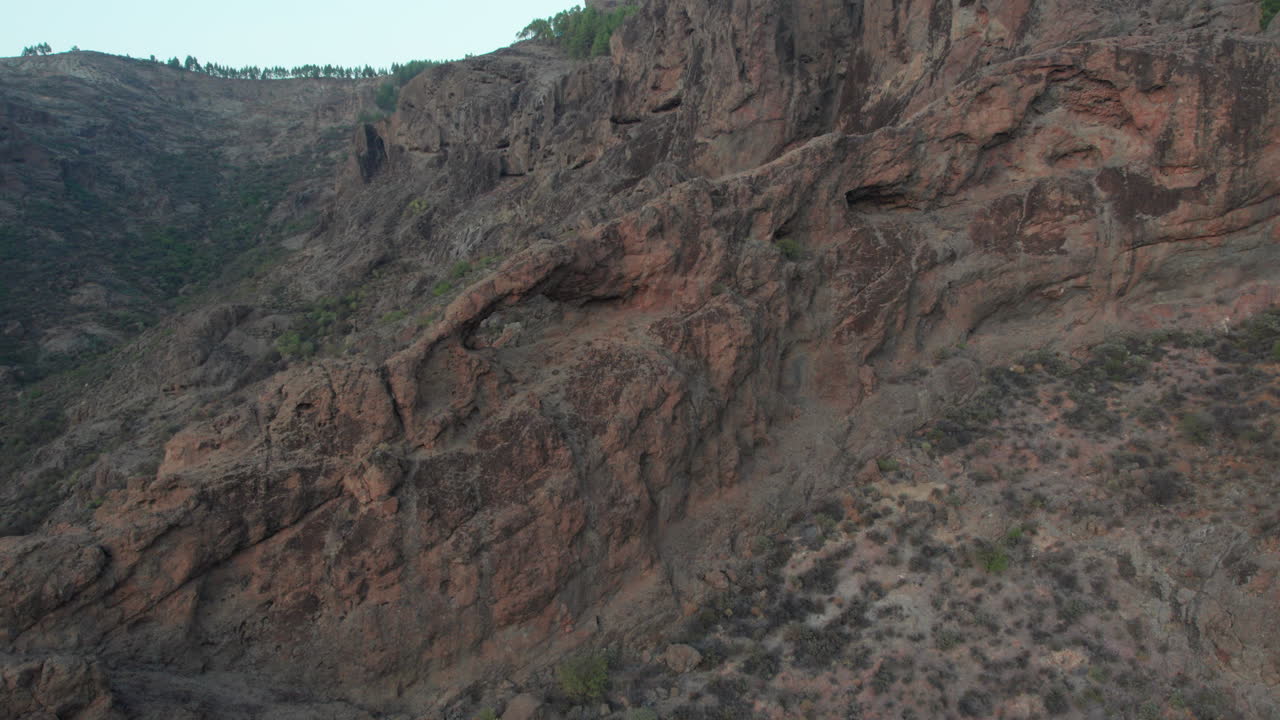 Unknown places in Gran Canaria: Sunset illuminating Del Cuchillon arch on Gran Canaria