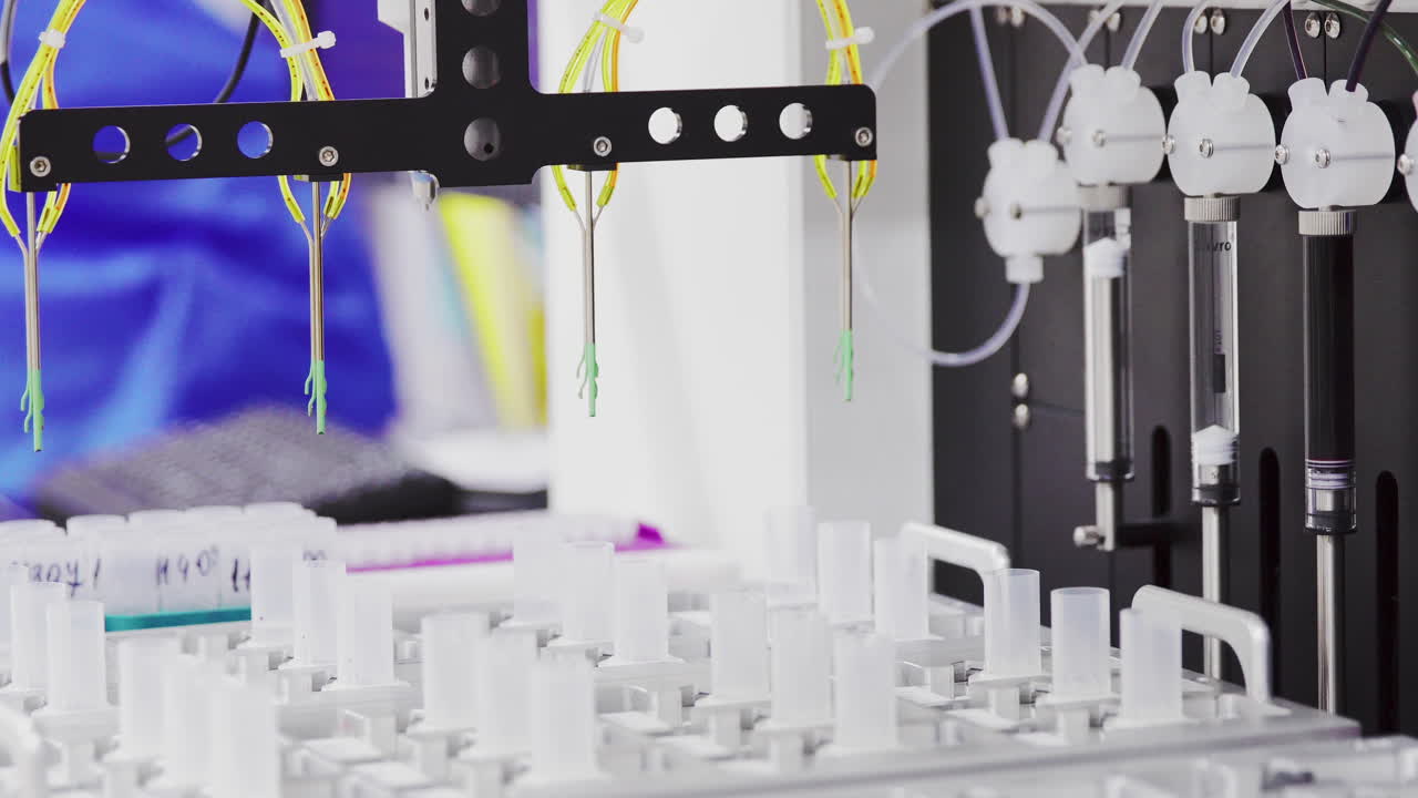 에이즈 백신 생산을 위한 의학 실험실