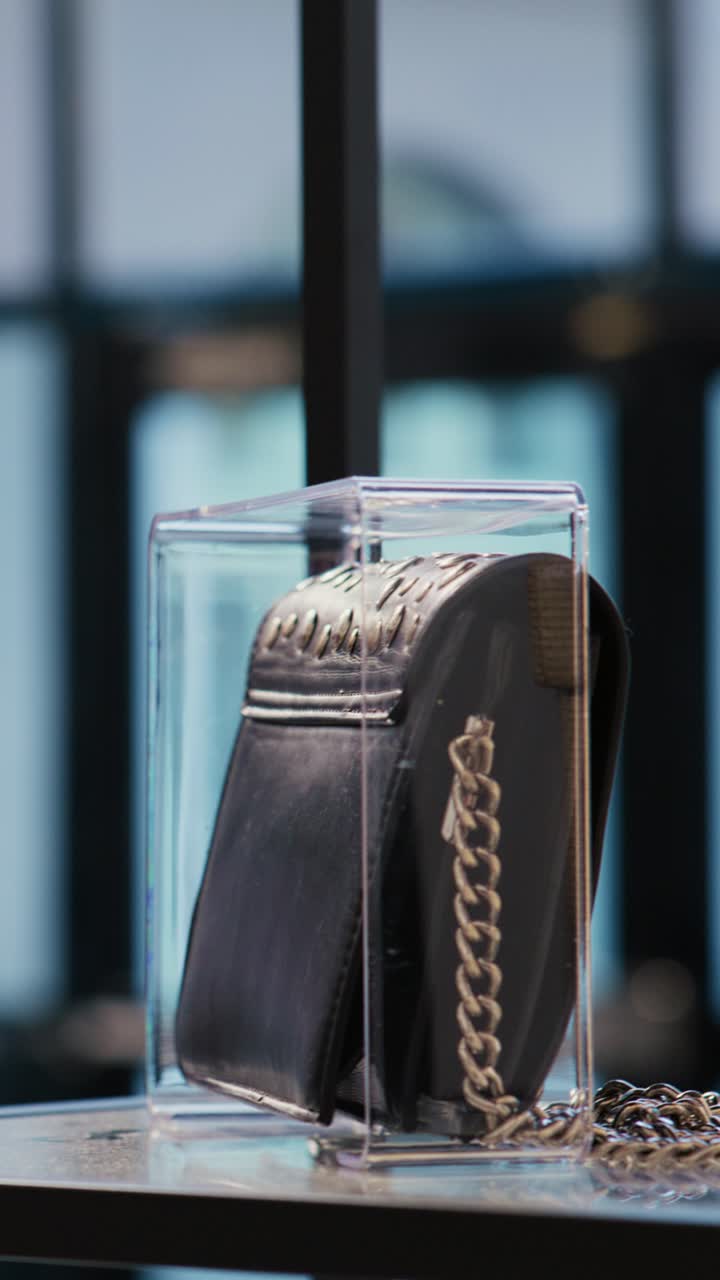 Handbag in Display Case