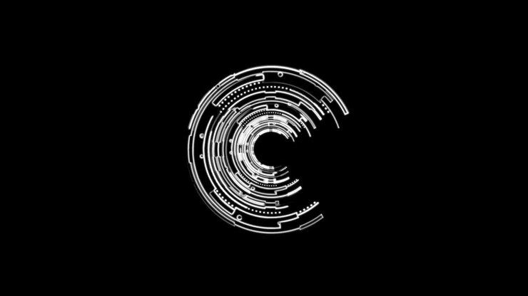 Abstract neon background. Shine ring. Halo around. Sparks particle. Space tunnel. LED color ellipse. Glint glitter. Shimmer loop motion. Empty hole. Glow portal. Hot ball. flickering spin.