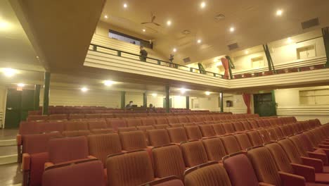empty vintage theater auditorium
