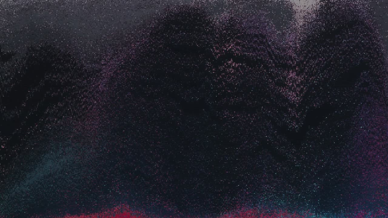 diseño único abstracto pixel digital ruido error de fallo daño de video