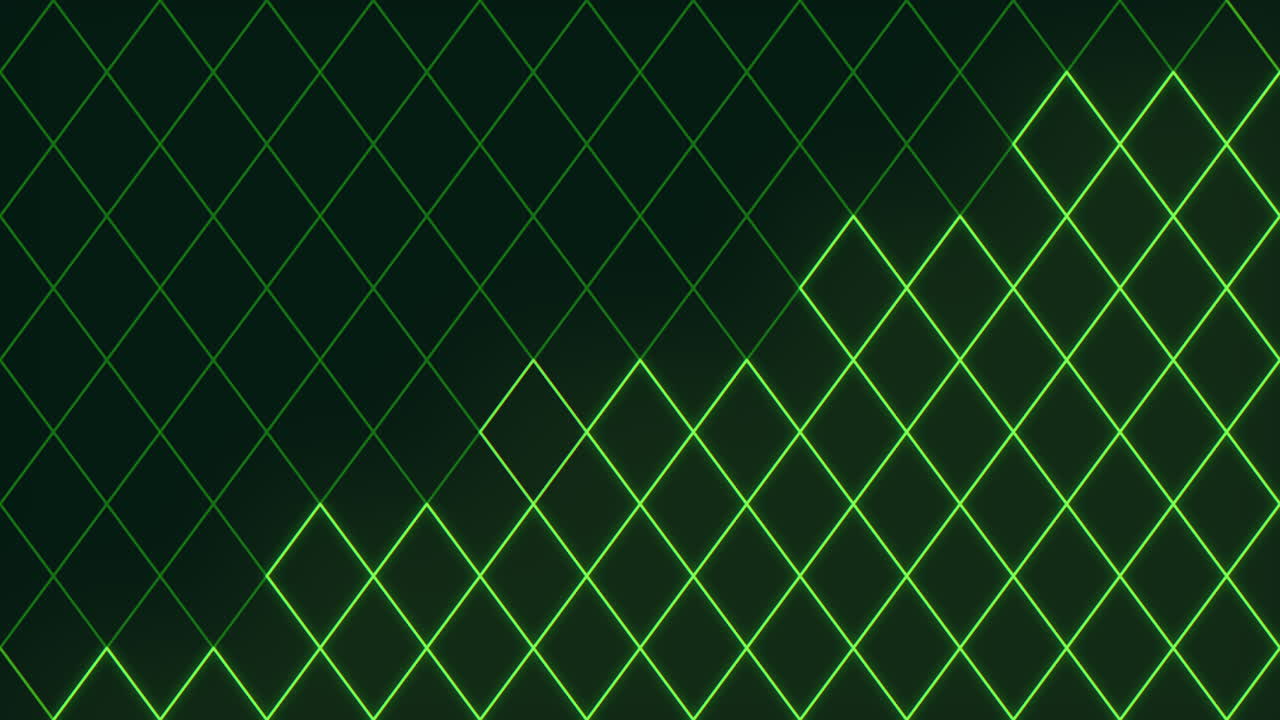 misteriosa cuadrícula de diamante verde oscuro sobre un fondo negro