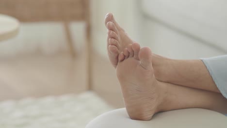 relaxed feet on sofa