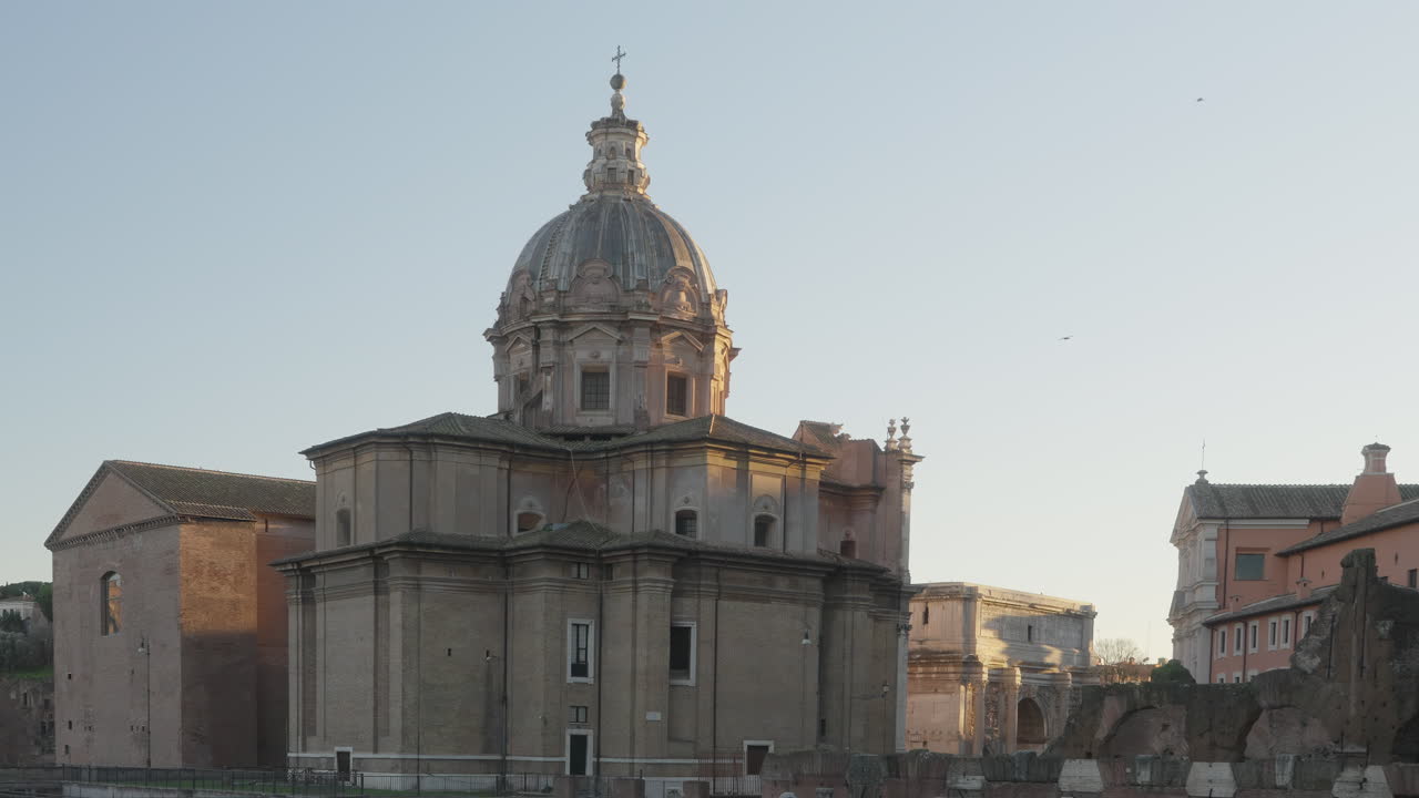 Church of Santi Luca e Martina in Rome, Italy