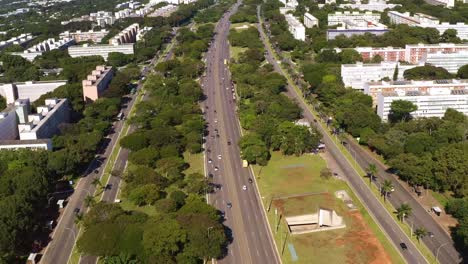 brazil’s capital city, brasilia, transport road infrastructure, aerial